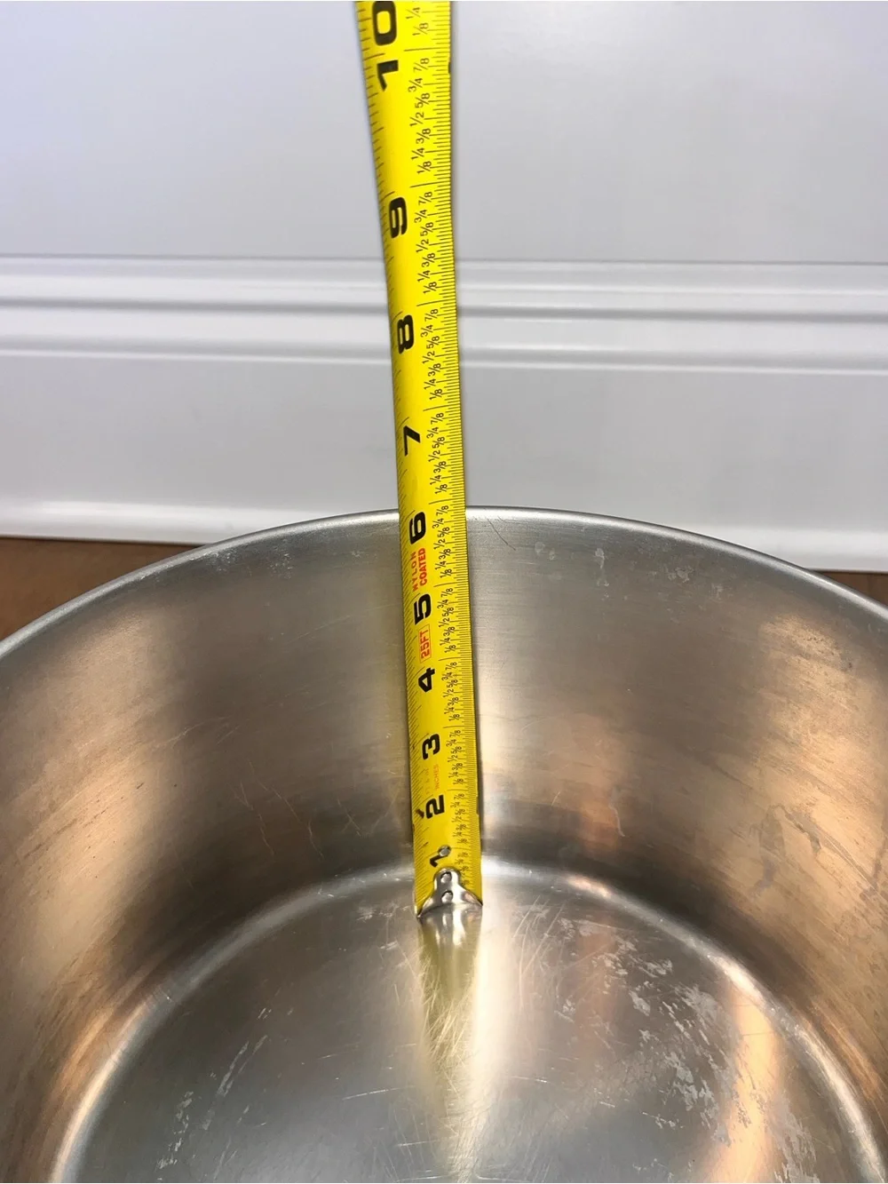Vintage Revere Ware: 6 Quart Copper Bottom Pot W/ Lid: Clinton ILL. USA 97K